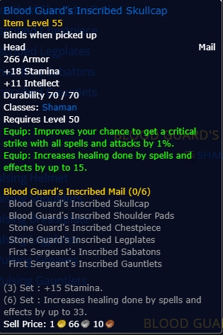 Blood Guard's Inscribed Skullcap